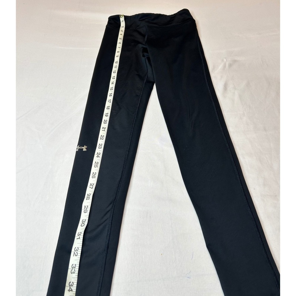 Under Armour Womens HeatGear Athletic Leggings Black Size Medium Training Tights